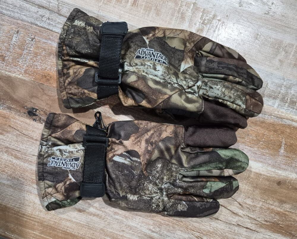 Advantage Timber Gloves Size Large Water Resistant